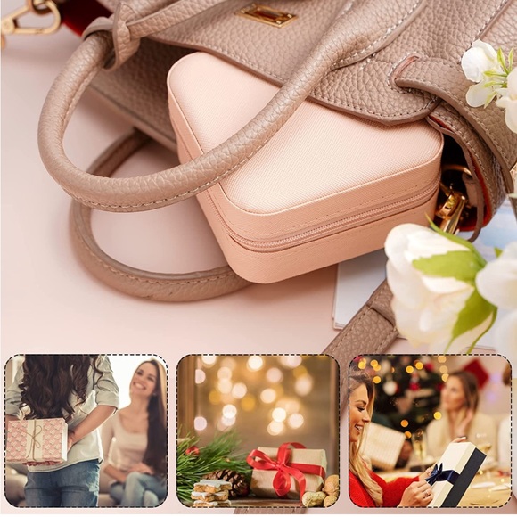 NWT Luxe small Full Zip Jewelry Case in light Pink. - Picture 5 of 5